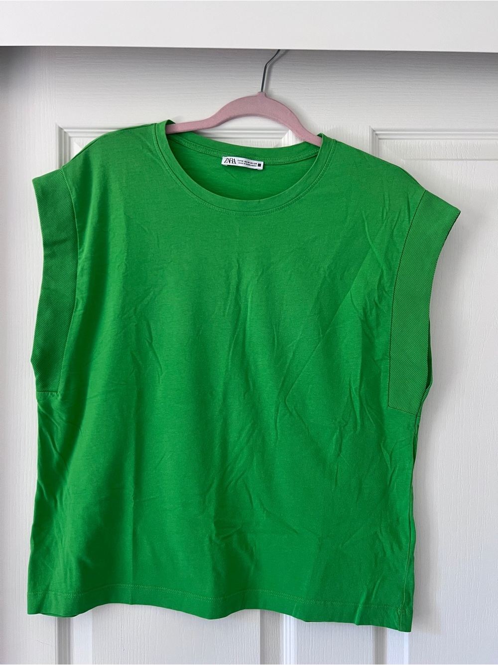 Zara Bright Green Crewneck Tank